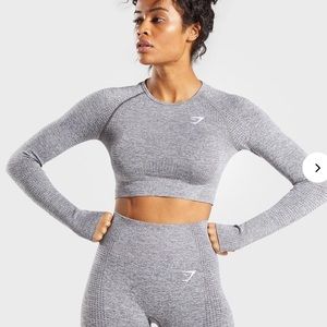 GYMSHARK Vital Seamless Long Sleeve Crop Top